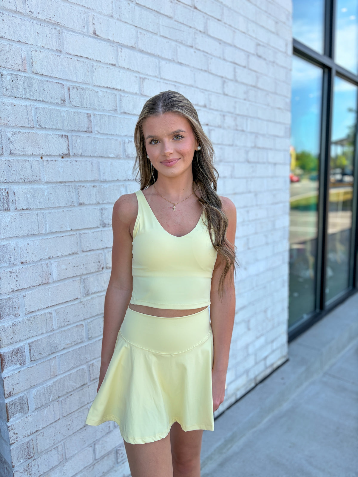 Bow Back Athletic Skirt