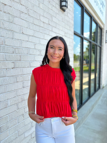 Tori Rouched Top