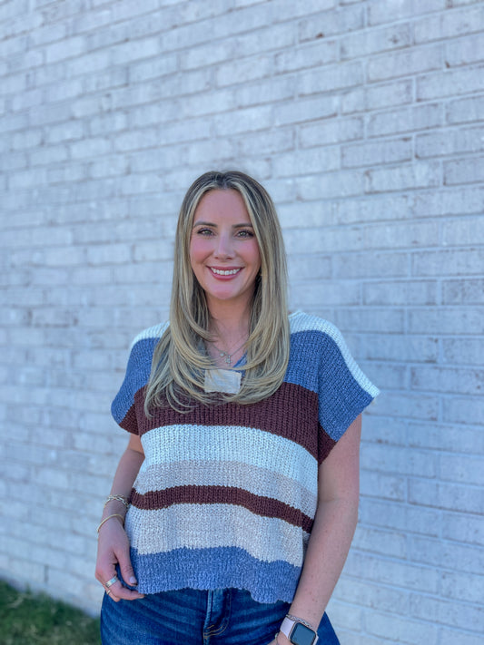 Parks Striped Knit Sweater