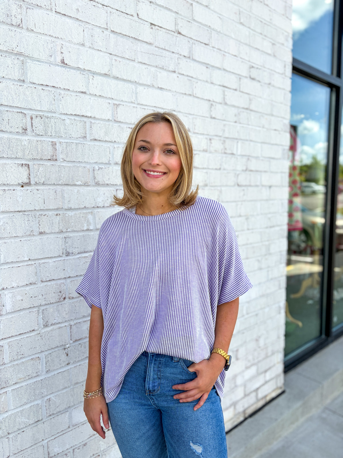 Ribbed Oversized Top