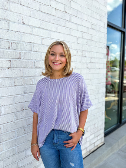 Ribbed Oversized Top
