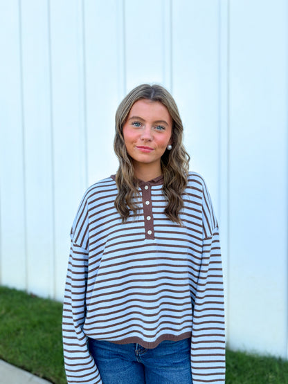 Hadleigh Knit Striped Top