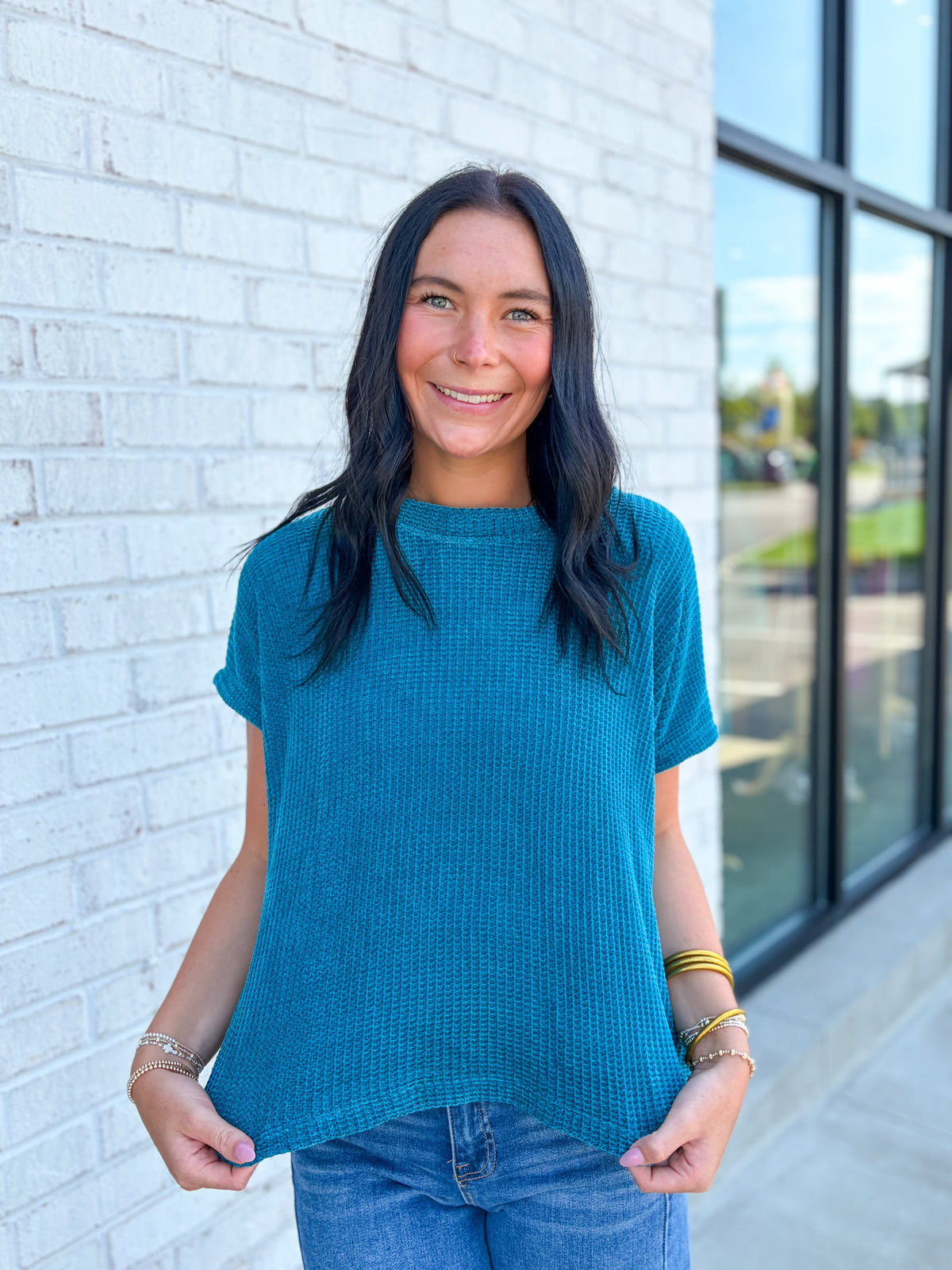 Waffle Knit Soft Top