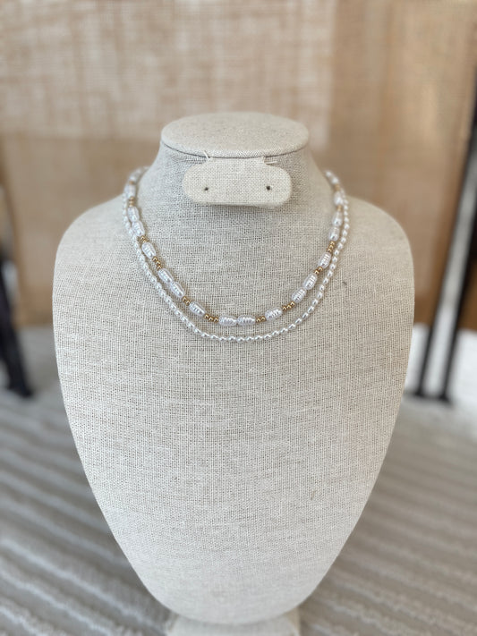 Everyday Pearl Layered Necklace