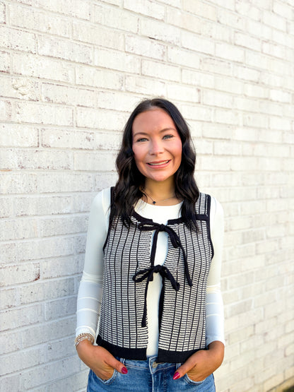 Knit Tie Front Cardigan