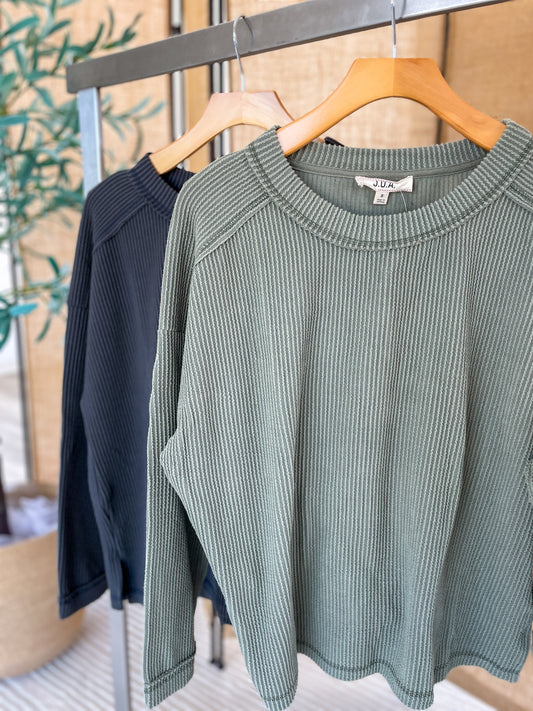Ribbed Everyday Long Sleeve