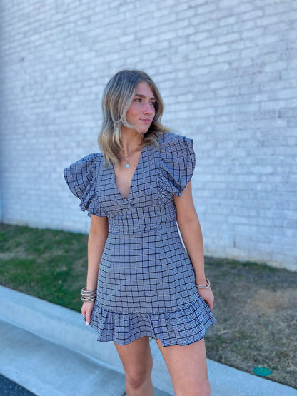 Layla Gingham Dress with Shorts