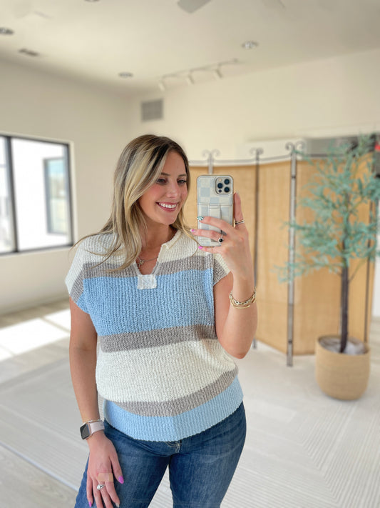 Alex V-Neck Knit Top