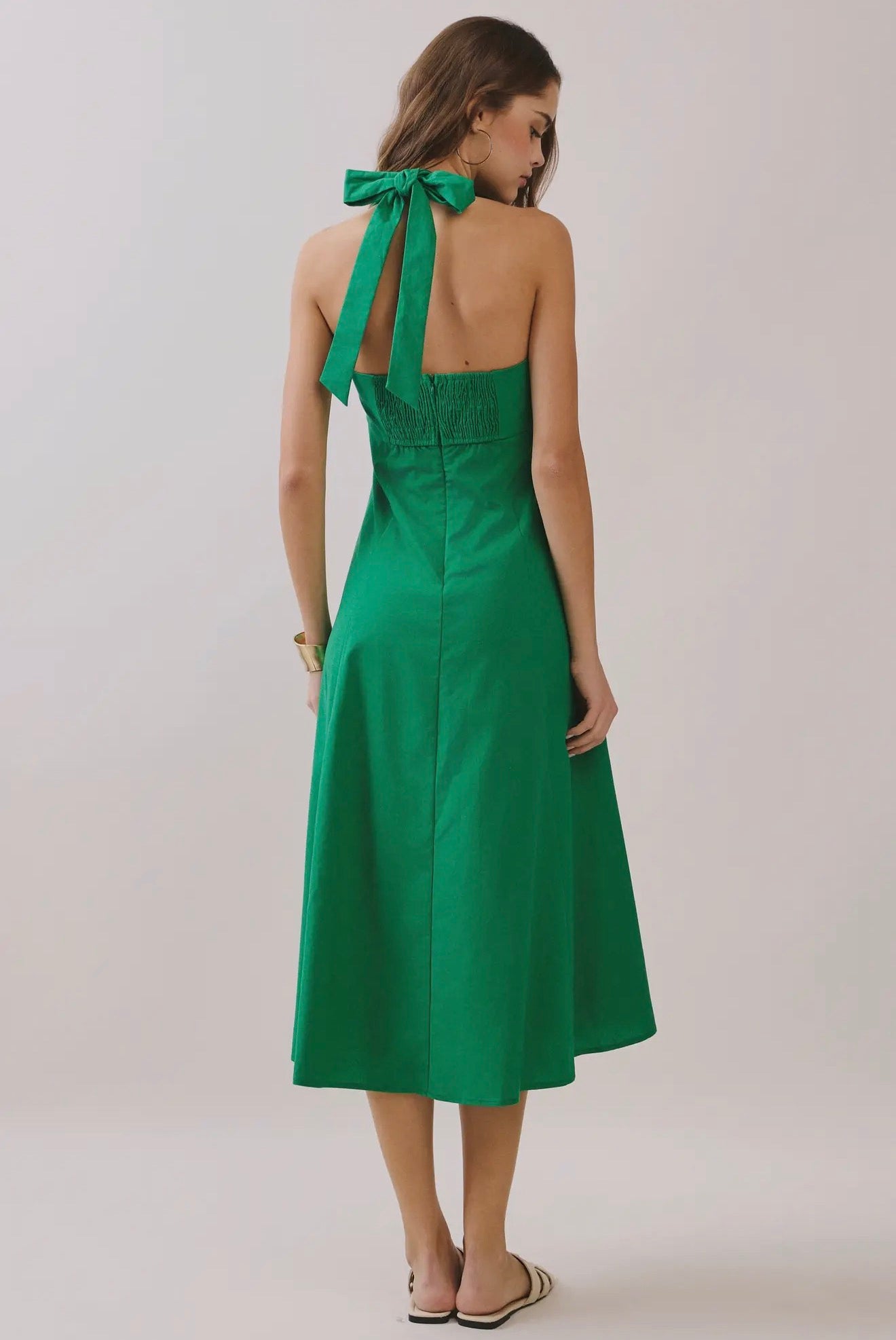Tessa Linen Midi Dress