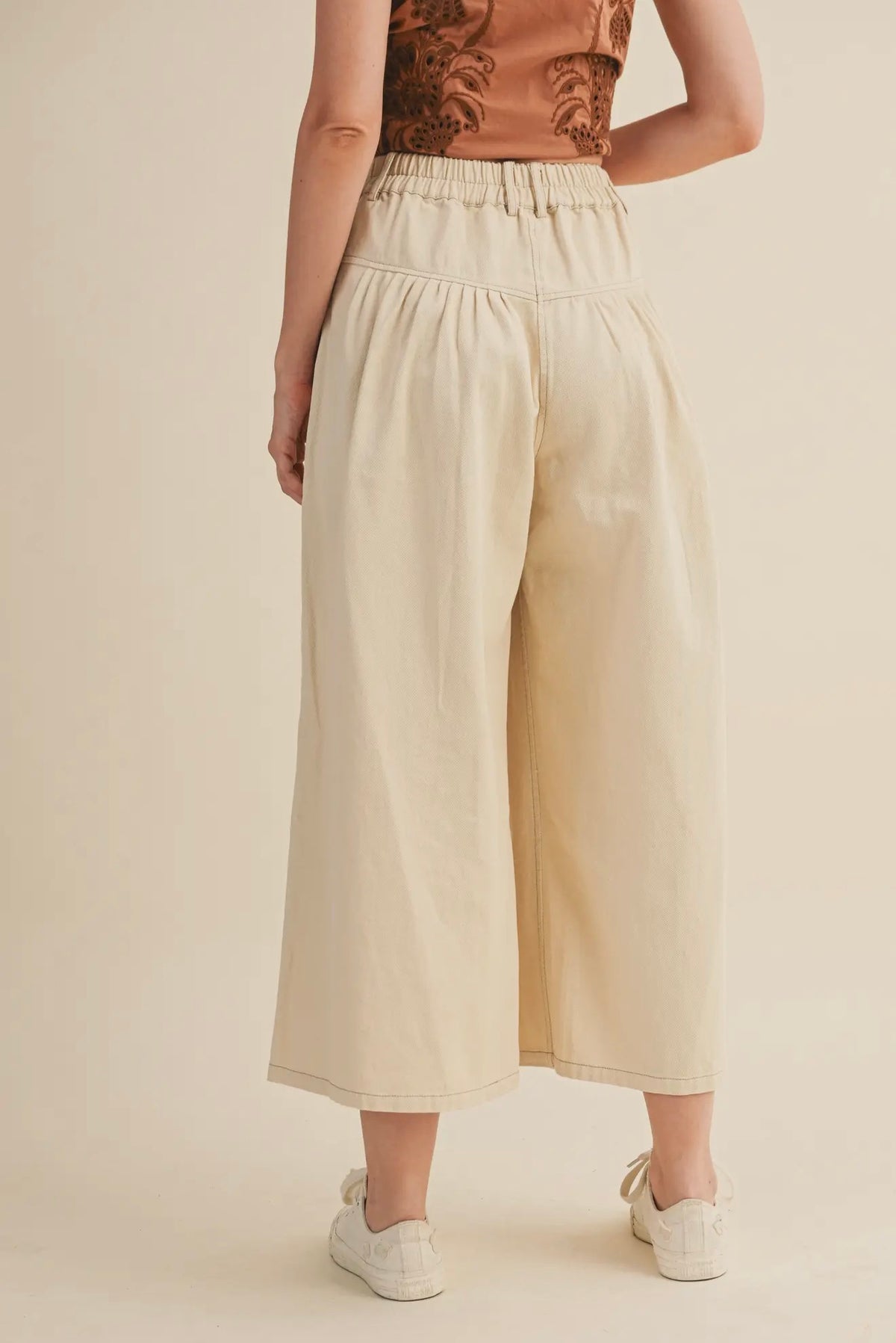 Button Up Cropped Pants