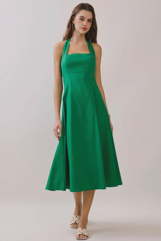 Tessa Linen Midi Dress