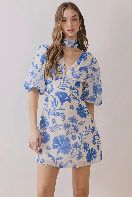 Kaylee V-neck Mini Dress