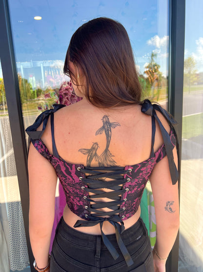 Daphne Lace-up Corset Top