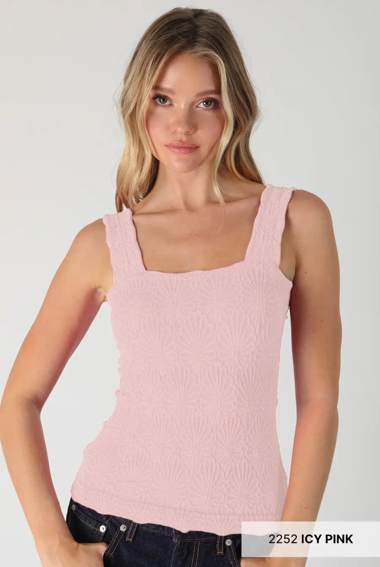 Floral Textured Tank