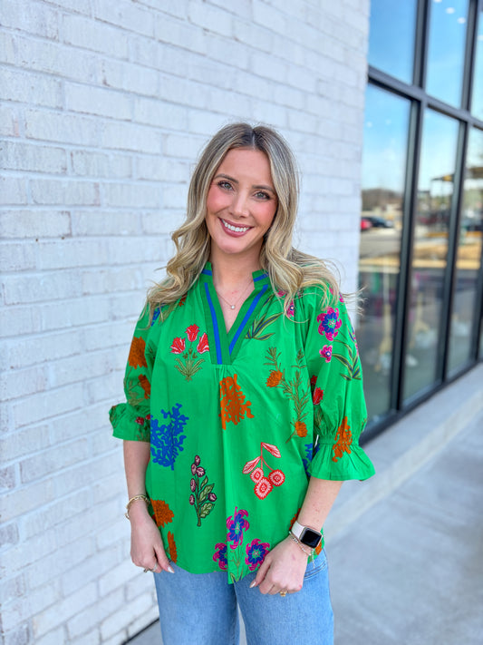 Sinclair V-Neck Blouse