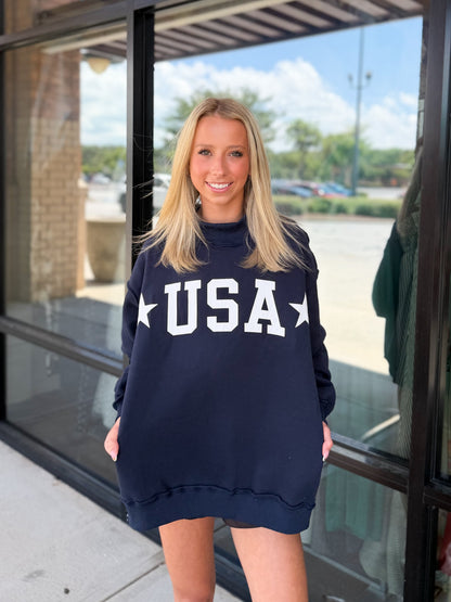 USA Reversible Mock Neck