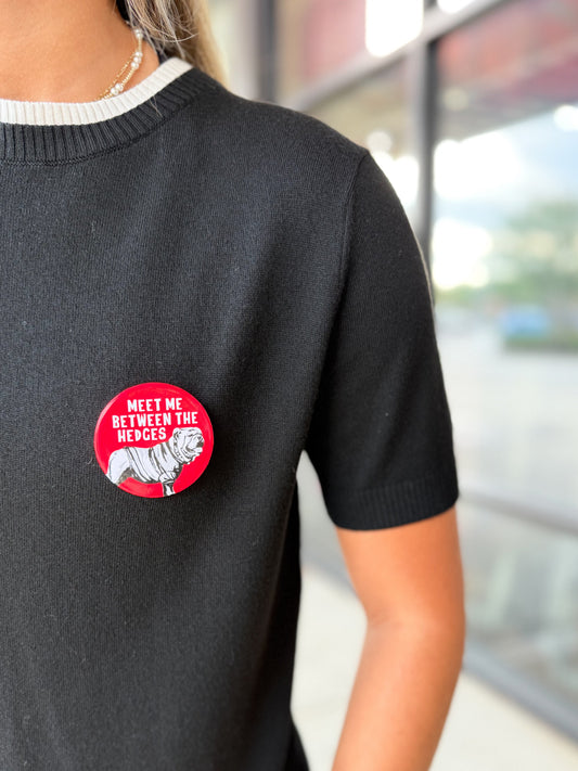 Meet Me Between The Hedges Gameday Pin