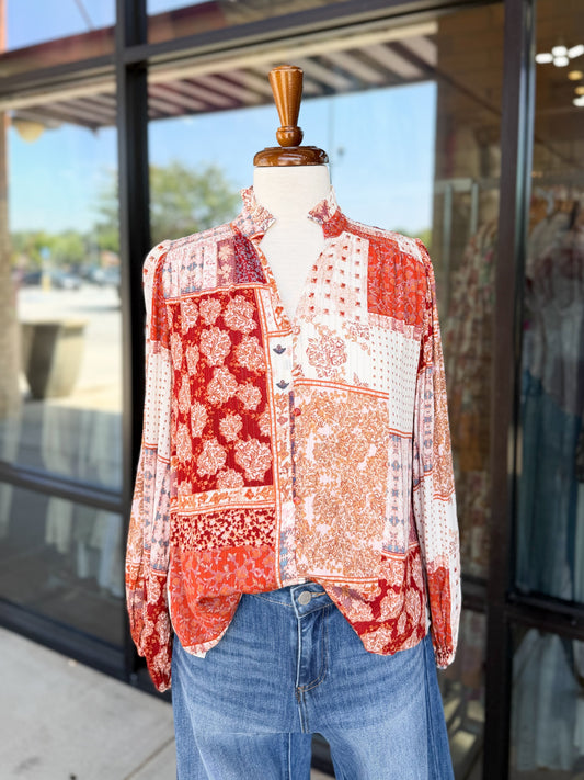 Beckett Printed Top