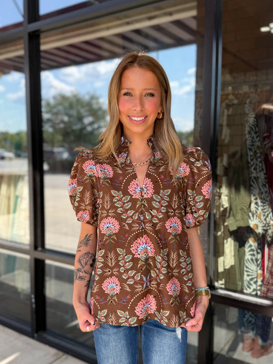 Dallas Printed Top