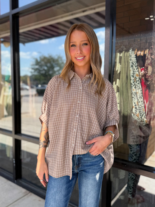 Josie Button Up Top