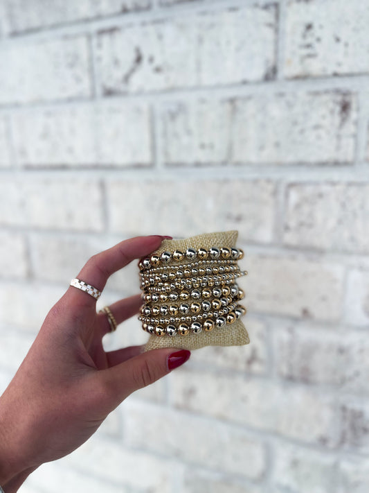 Gold & Silver Bracelet Set