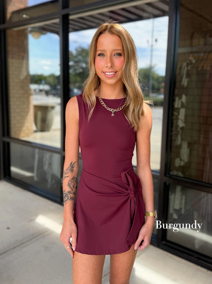 Front Tie Athletic Dress