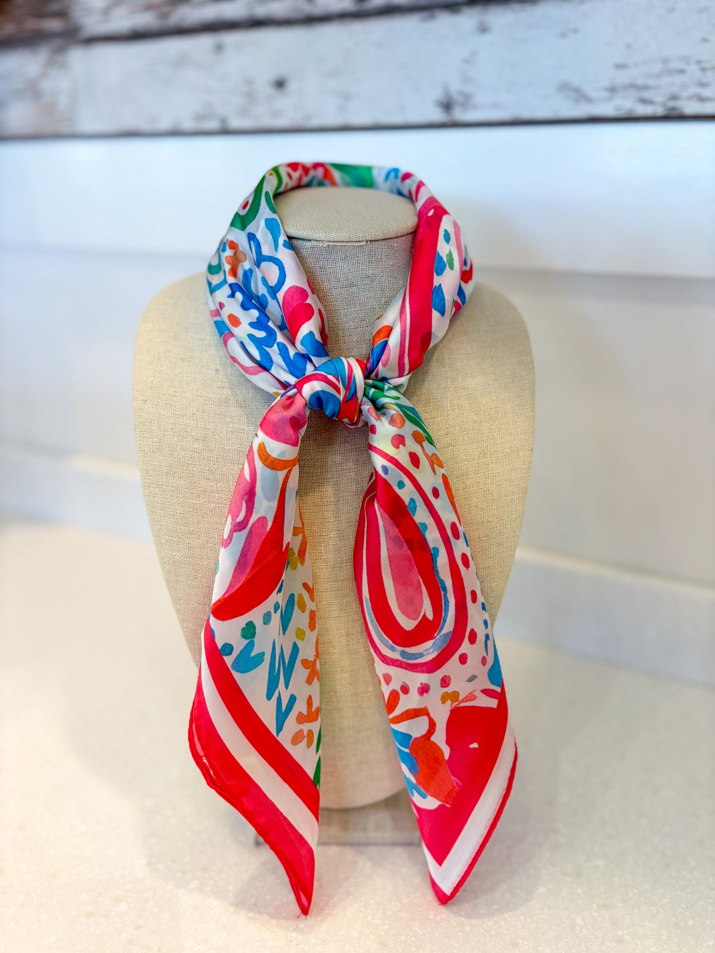 Silk Patterned Scarf