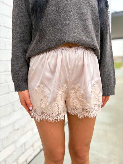 Walker Silk Lace Shorts
