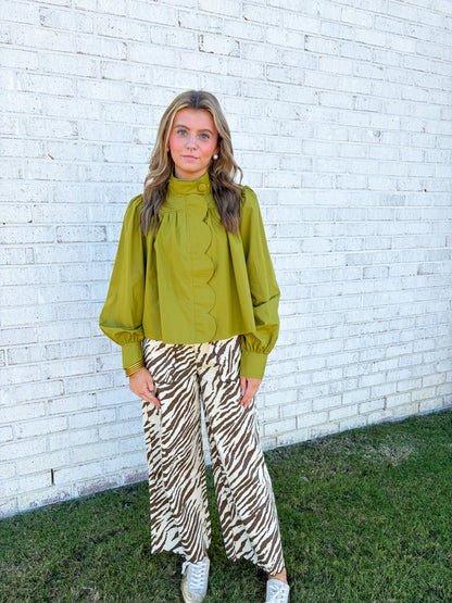 Beverley Scallop Top