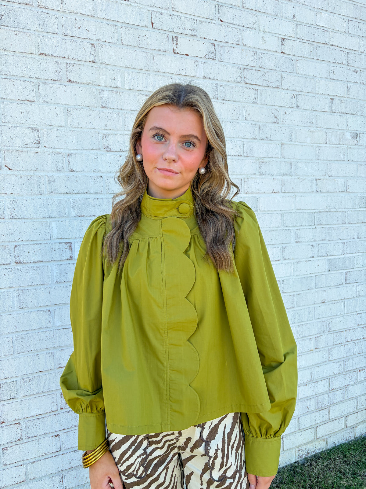 Beverley Scallop Top