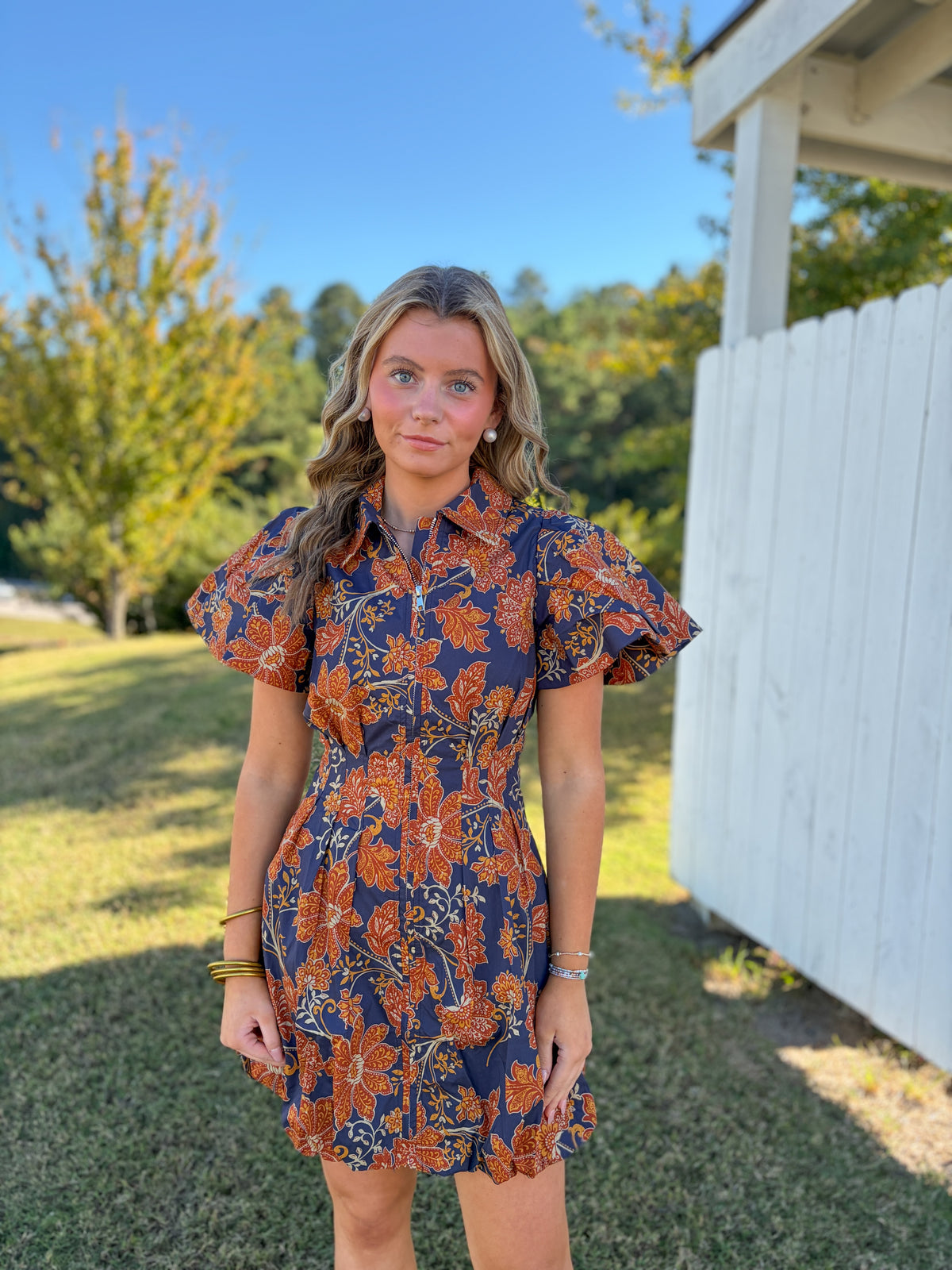 Blaise Patterned Mini Dress