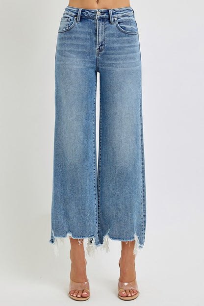 Risen High Rise Cropped Jeans