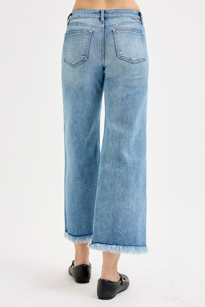 Risen Mid Rise Cropped Jeans