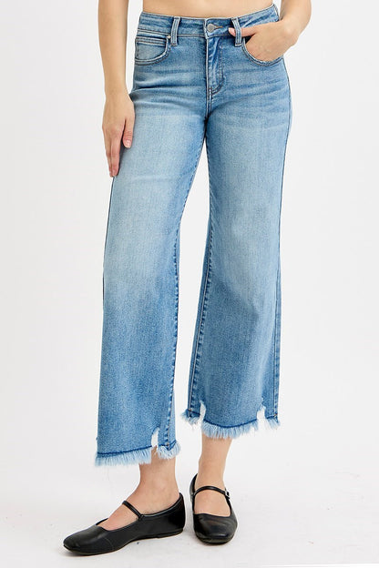 Risen Mid Rise Cropped Jeans