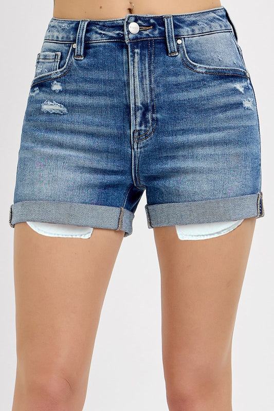 Risen High Rise Cuffed Shorts