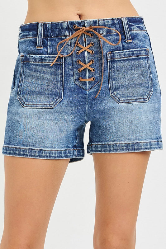 Risen High Rise Tie Up Shorts
